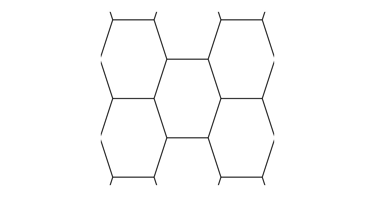 Girih wide hexagon pattern, seamless texture