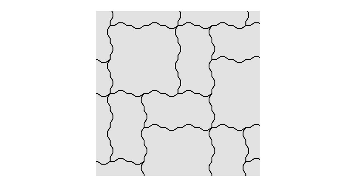 Tabbed paver 3x6 and 6x6 pattern, seamless texture