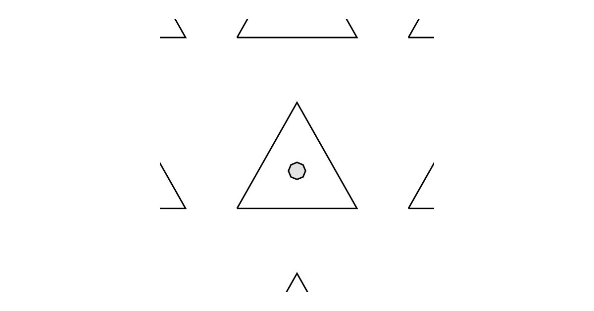 Triangle with dot pattern, seamless texture