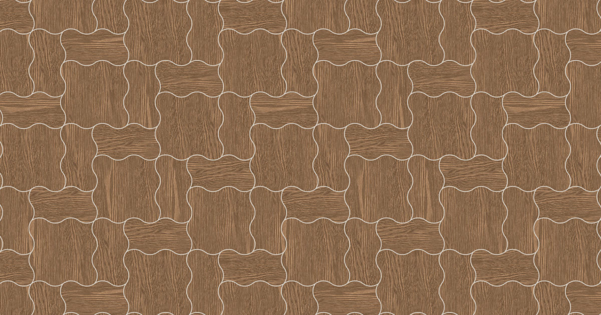 Wave paver 3x6 and 6x6 pattern, seamless texture