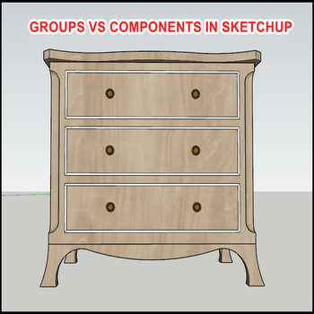 Sự khác nhau giữa groups và components trong sketchup